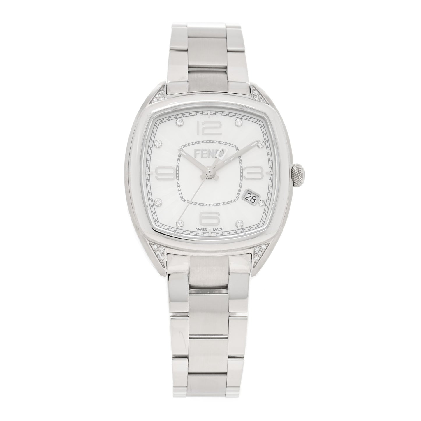 Stainless Steel Diamond Mother of Pearl 32mm Momento Quartz Watch