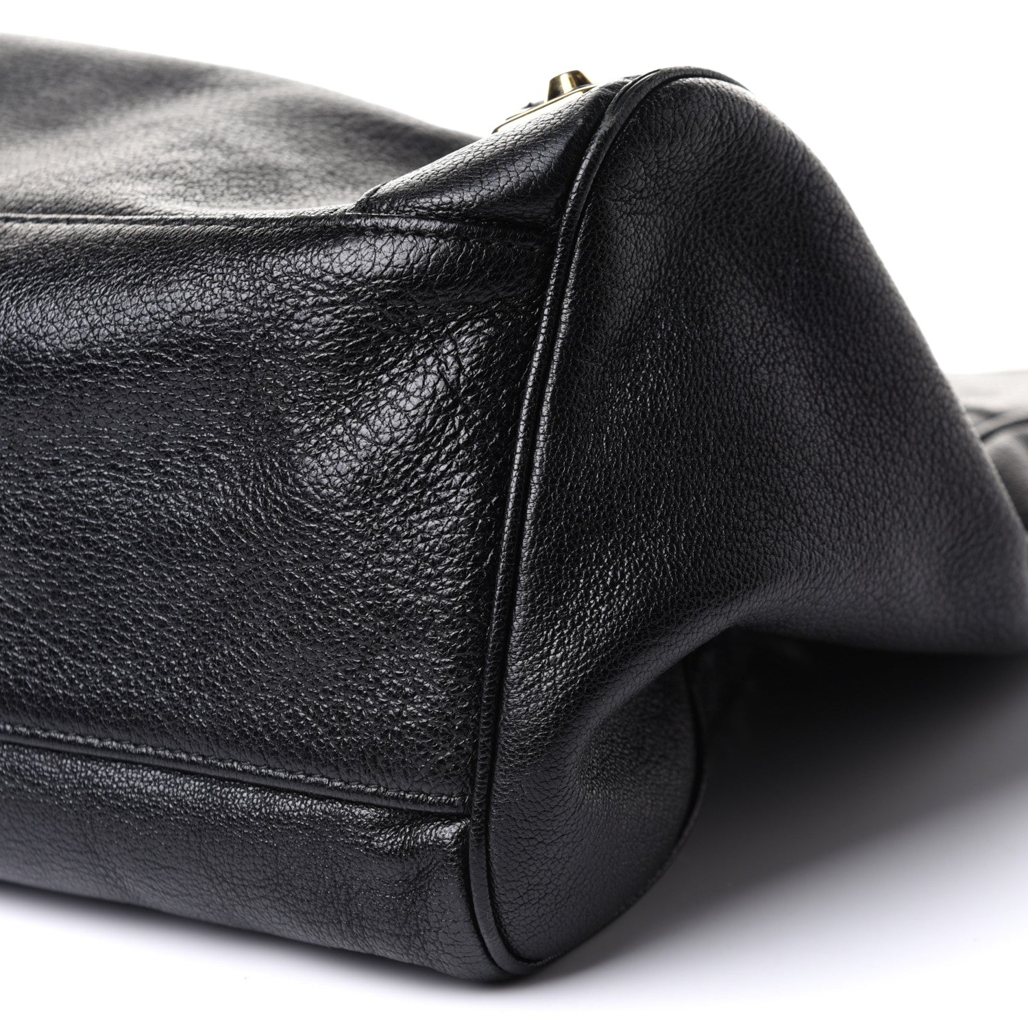 Balenciaga Chevre Gold Metallic Edge Hardware Velo Black 5 of 14