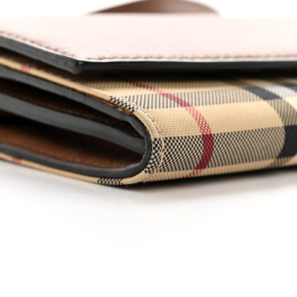 Burberry Calfskin Horseferry Check Henley Wallet On Chain Tan 7 of 13