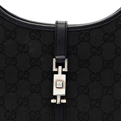 Gucci Monogram Bardot Shoulder Bag Black 8 of 10
