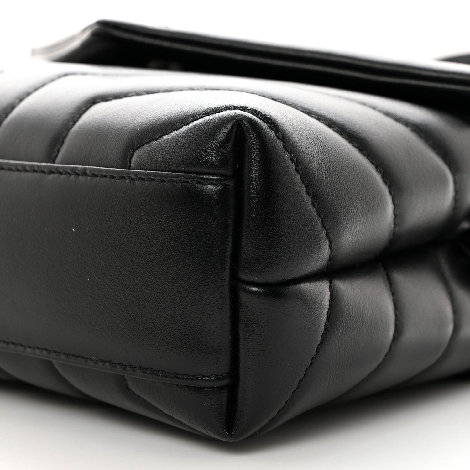 Saint Laurent Calfskin Y Quilted Monogram Toy Loulou Crossbody Bag Black 11 of 11