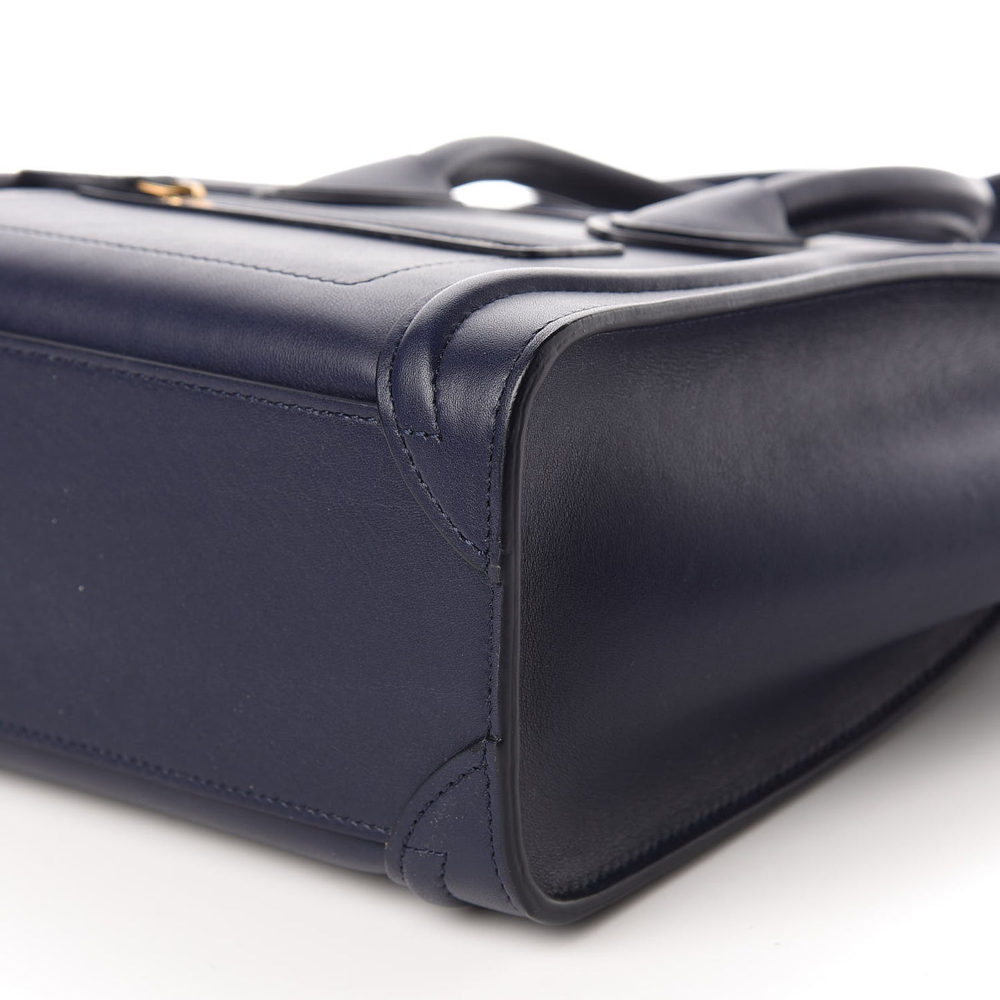 Smooth Calfskin Nano Luggage Navy Blue