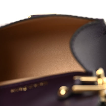 Delvaux Box Calfskin Brillant Charms Wristlet Bag Charm Prune 5 of 8