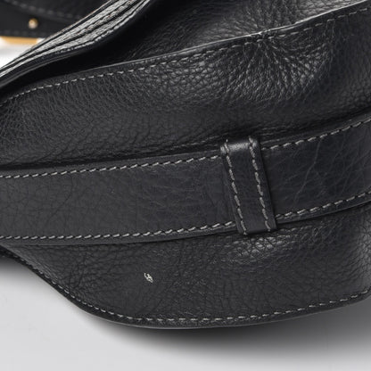 Chloe Calfskin Medium Marcie Round Crossbody Bag Black 9 of 11