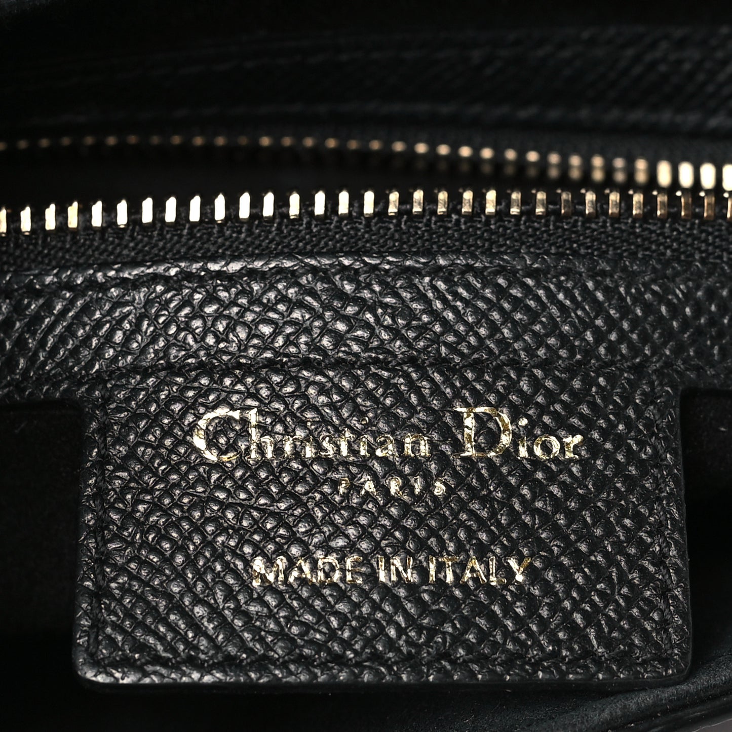 Grained Calfskin Saddle Bag Black