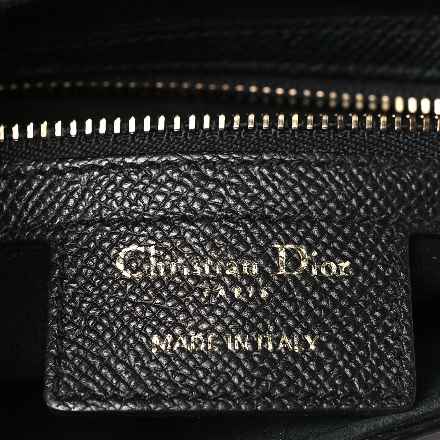 Christian Dior Grained Calfskin Saddle Bag Black 6 of 12