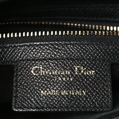 Christian Dior Grained Calfskin Saddle Bag Black 6 of 12