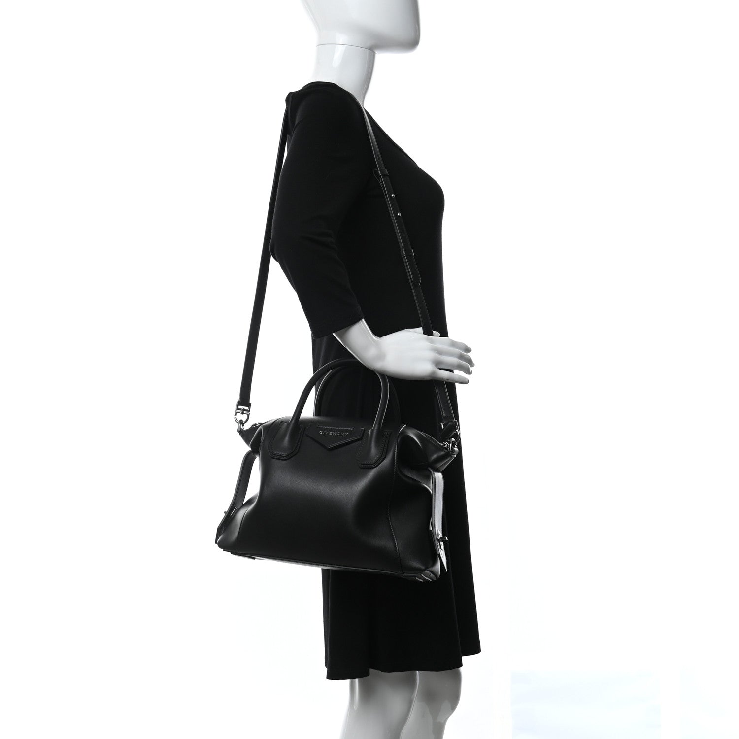 Givenchy Smooth Calfskin Small Soft Antigona Black 2 of 9