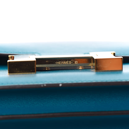 Hermes Tadelakt Constance 18 Bleu Izmir 17 of 21