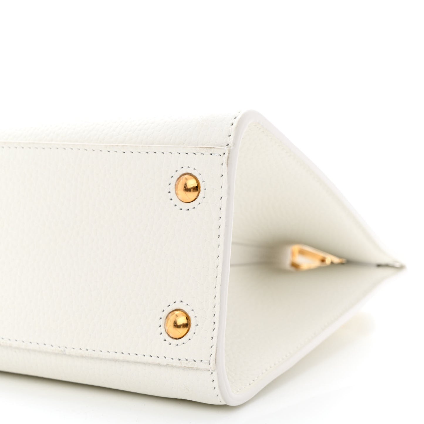 Calfskin Mini Frances Tote Optic White