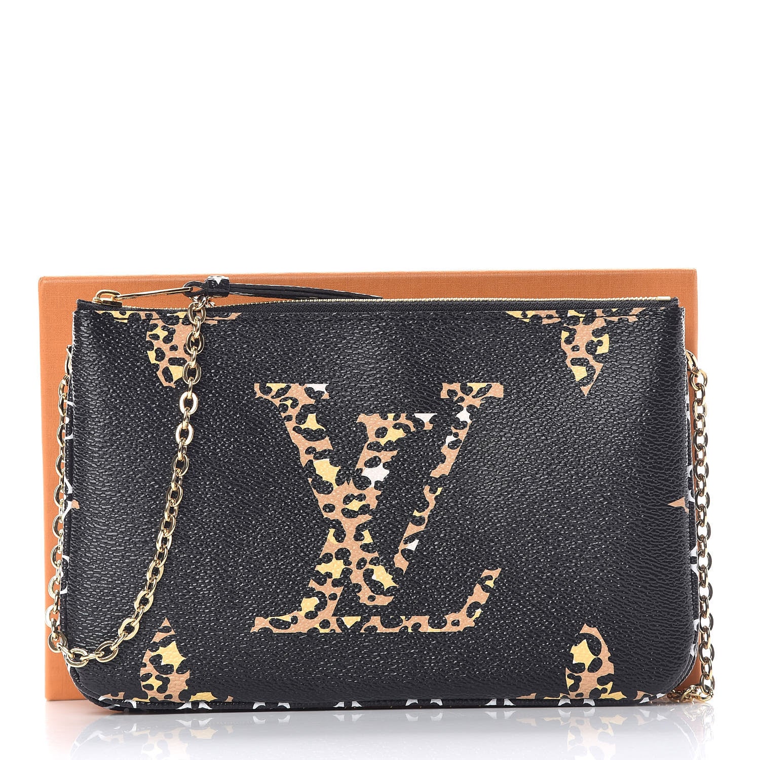 Louis Vuitton Monogram Giant Jungle Pochette Double Zip Black 11 of 11