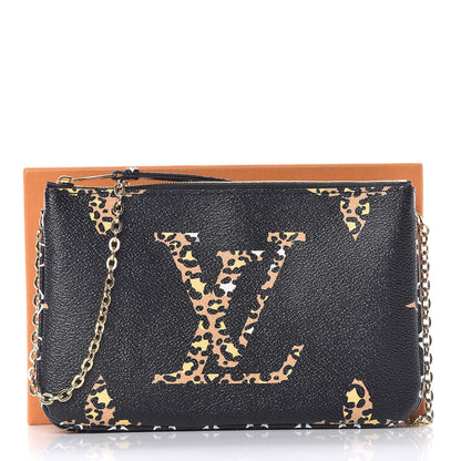 Louis Vuitton Monogram Giant Jungle Pochette Double Zip Black 11 of 11