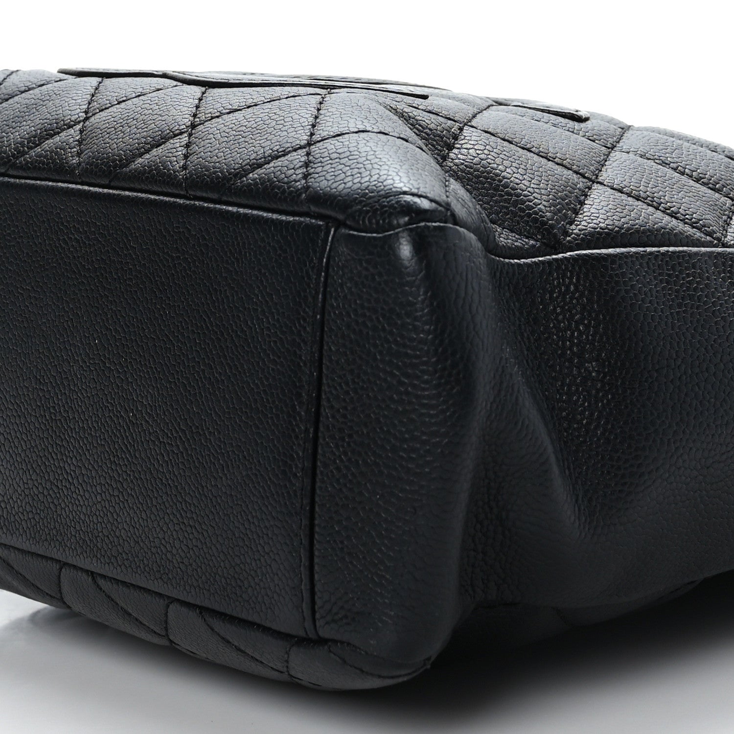 Chanel Caviar Quilted Petit Shopping Tote PST Black 9 of 9
