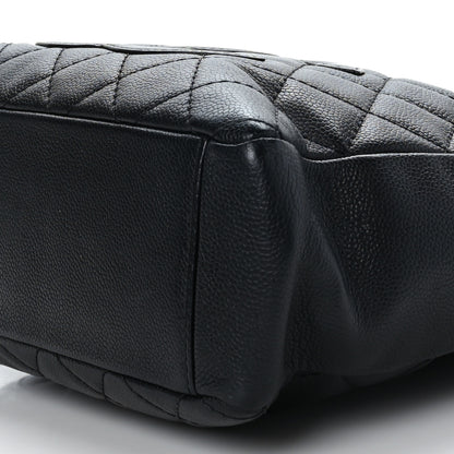 Chanel Caviar Quilted Petit Shopping Tote PST Black 9 of 9