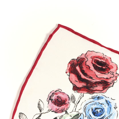Christian Dior Silk Florilegio 90 Square Scarf Red 7 of 7