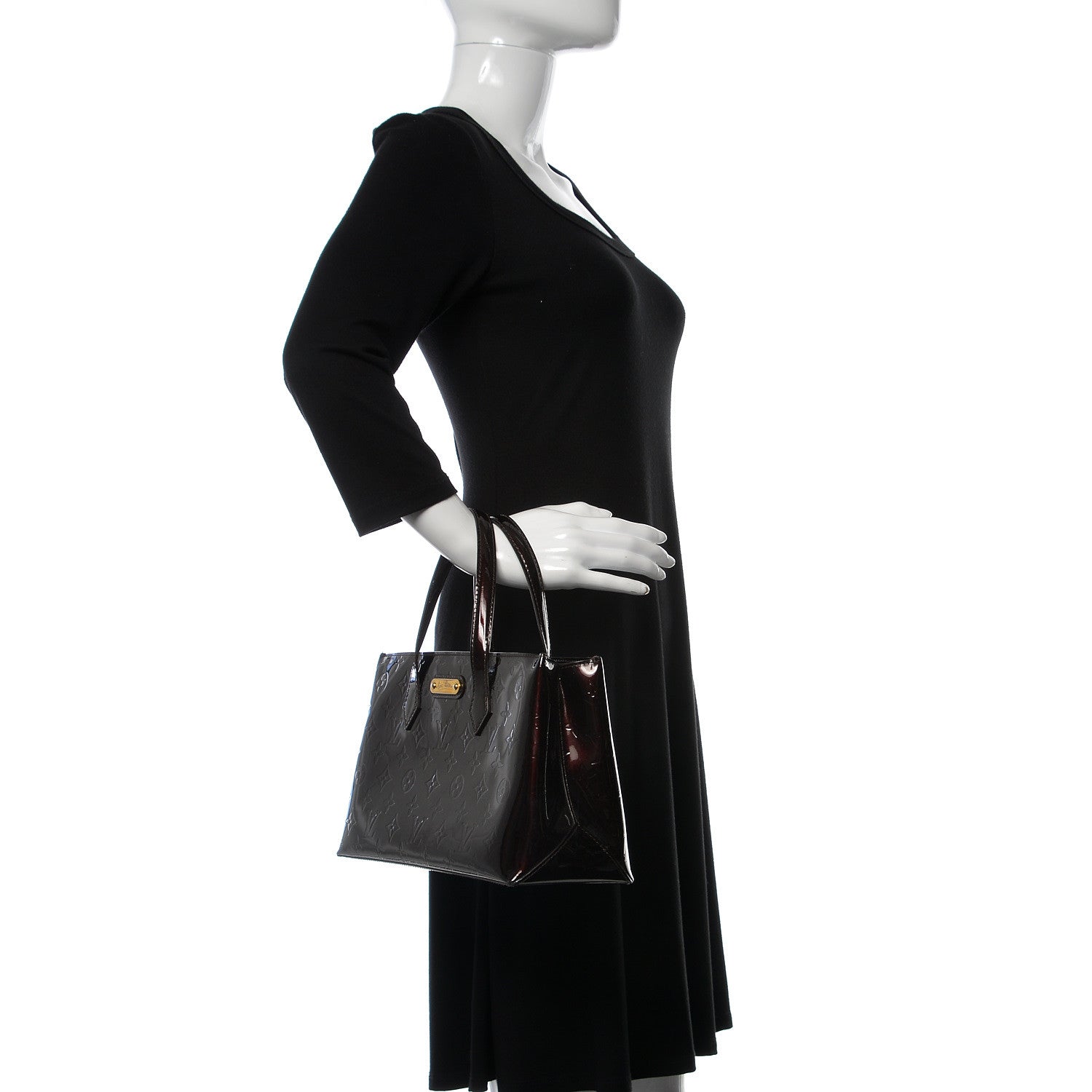 Louis Vuitton Vernis Wilshire PM Amarante 2 of 17
