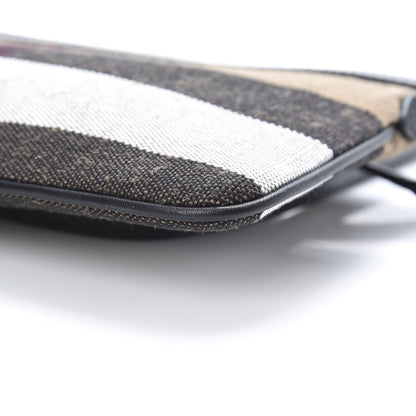 Burberry Mega Check Peyton Crossbody Clutch Bag Black 11 of 12