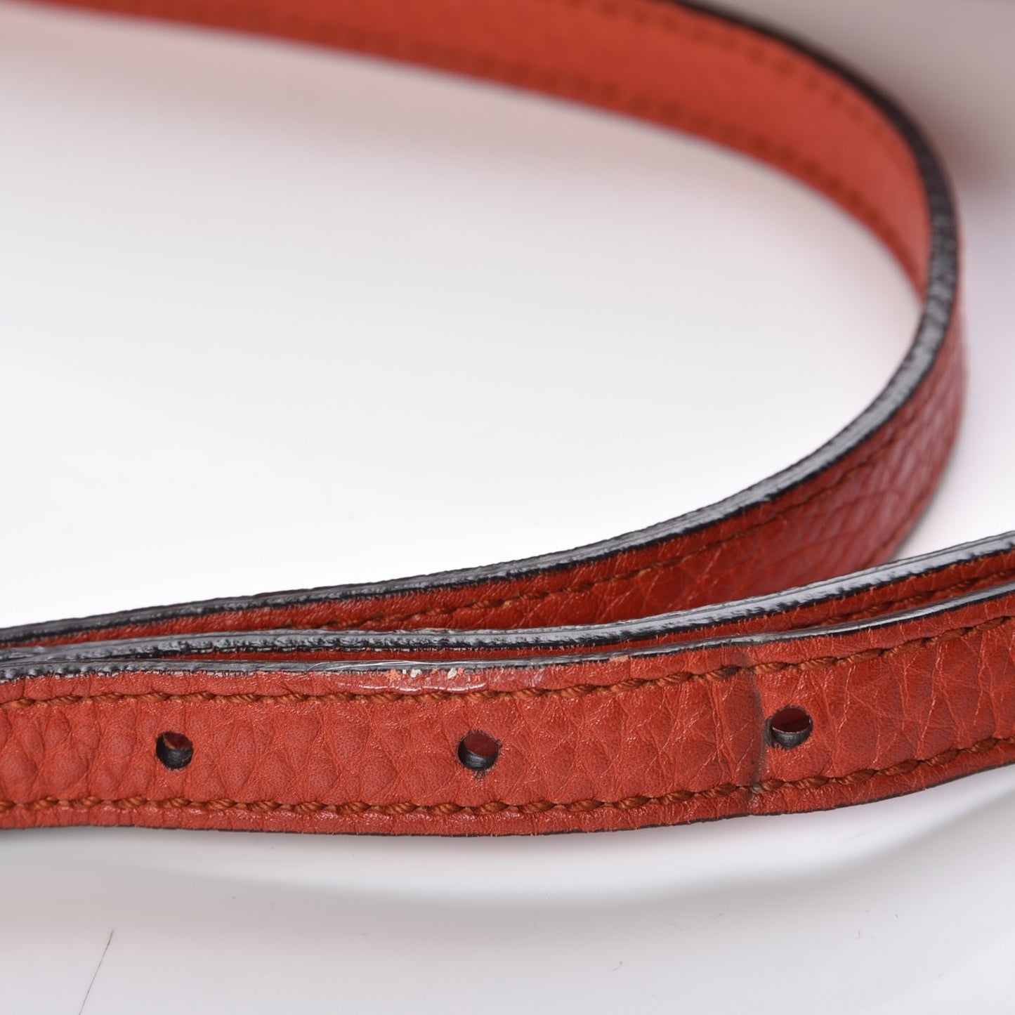 Pebbled Calfskin Small Soho Disco Bag Sun Orange