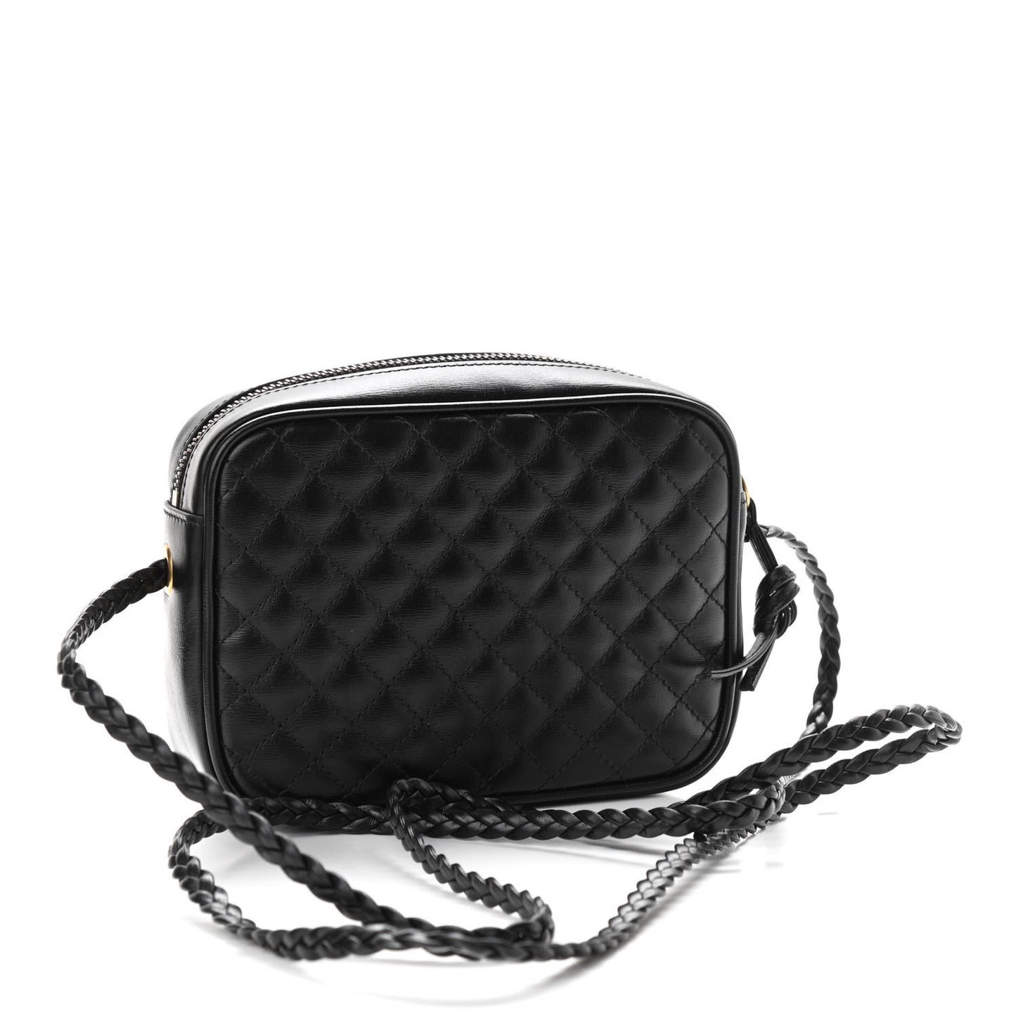 Calfskin Trapuntata Web Mini GG Shoulder Bag Black