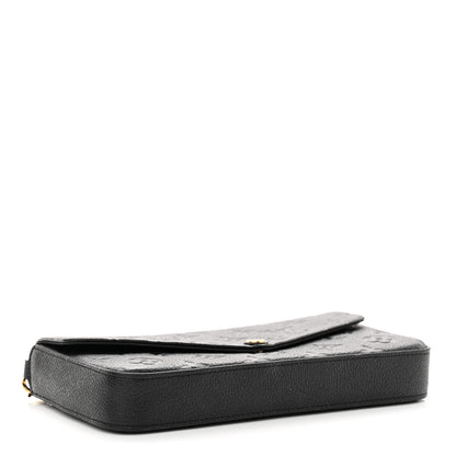Louis Vuitton Empreinte Pochette Felicie Chain Wallet Black 5 of 14