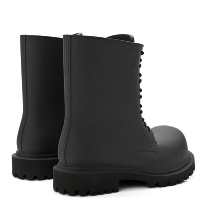 Balenciaga Rubber Mens Steroid Lace Up Boots 41 Black 4 of 10