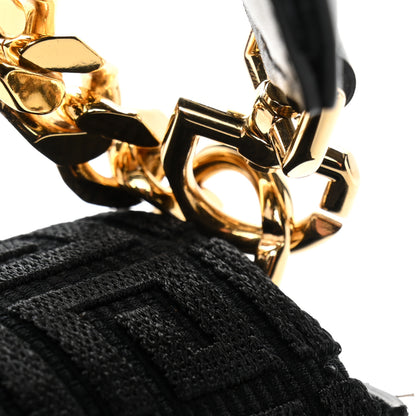 Givenchy Canvas Woven Embroidered Small 4G Bag With Chain Black 10 of 10