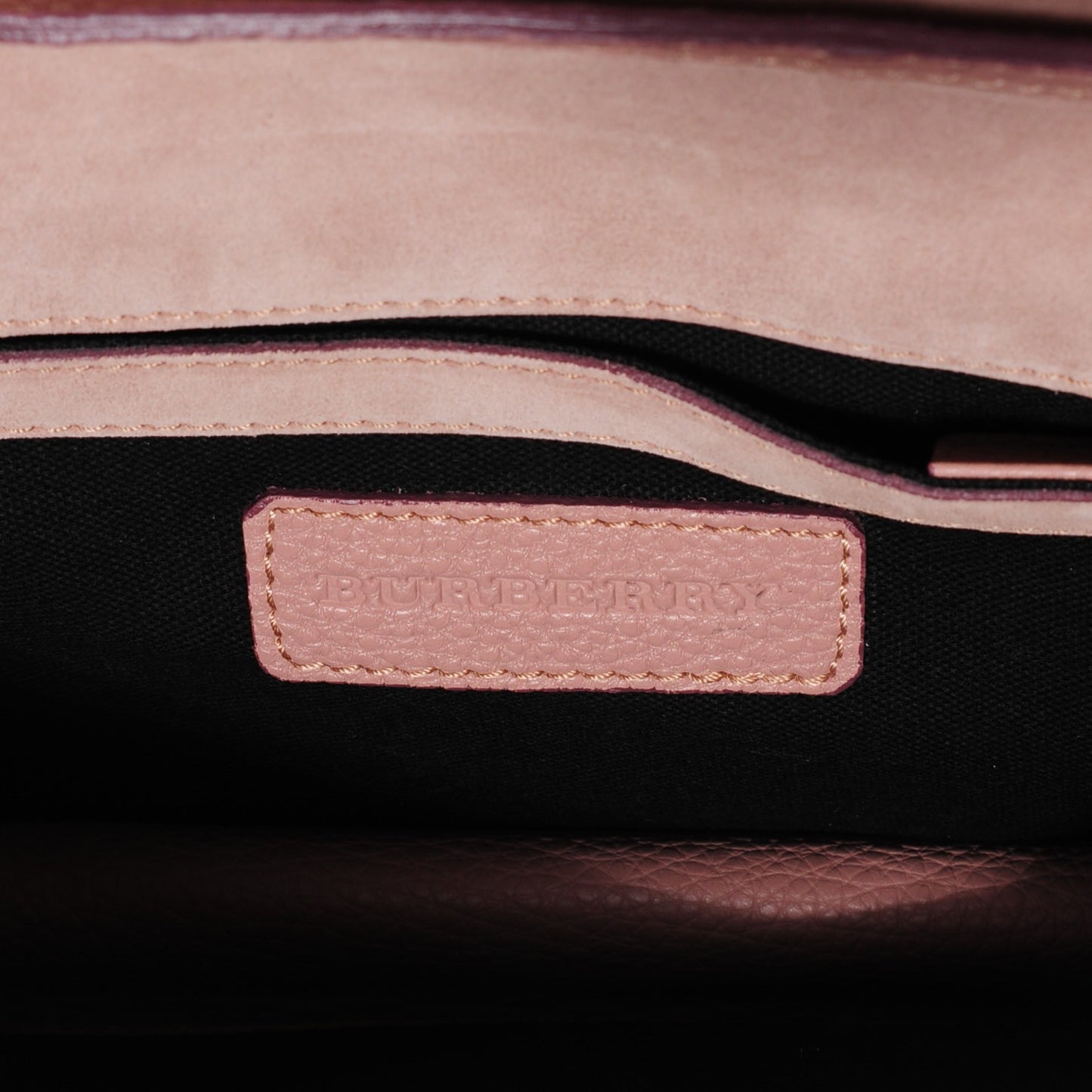 Pebbled Calfskin House Check Small Macken Crossbody Bag Nude Blush