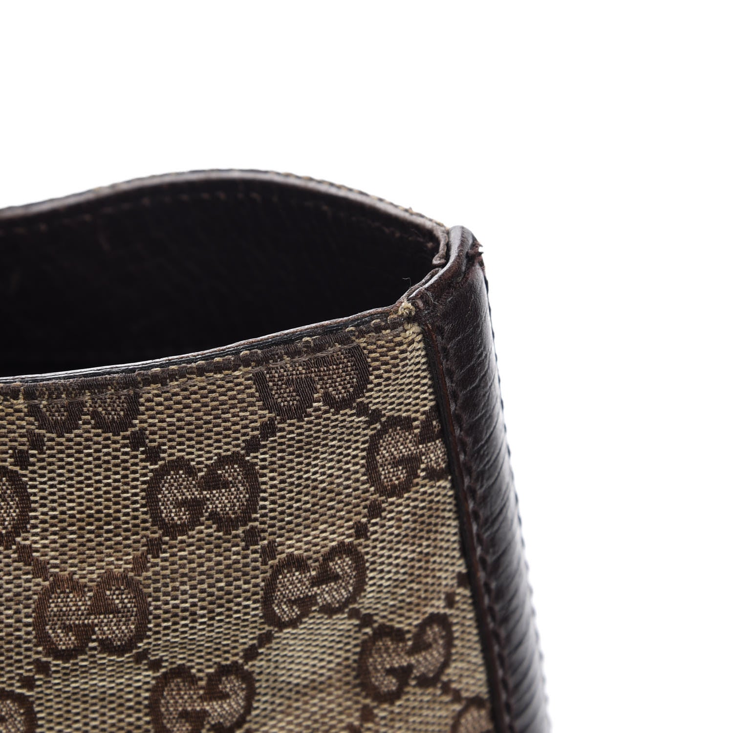 Gucci Monogram Medium Hasler Tote Dark Brown 24 of 24