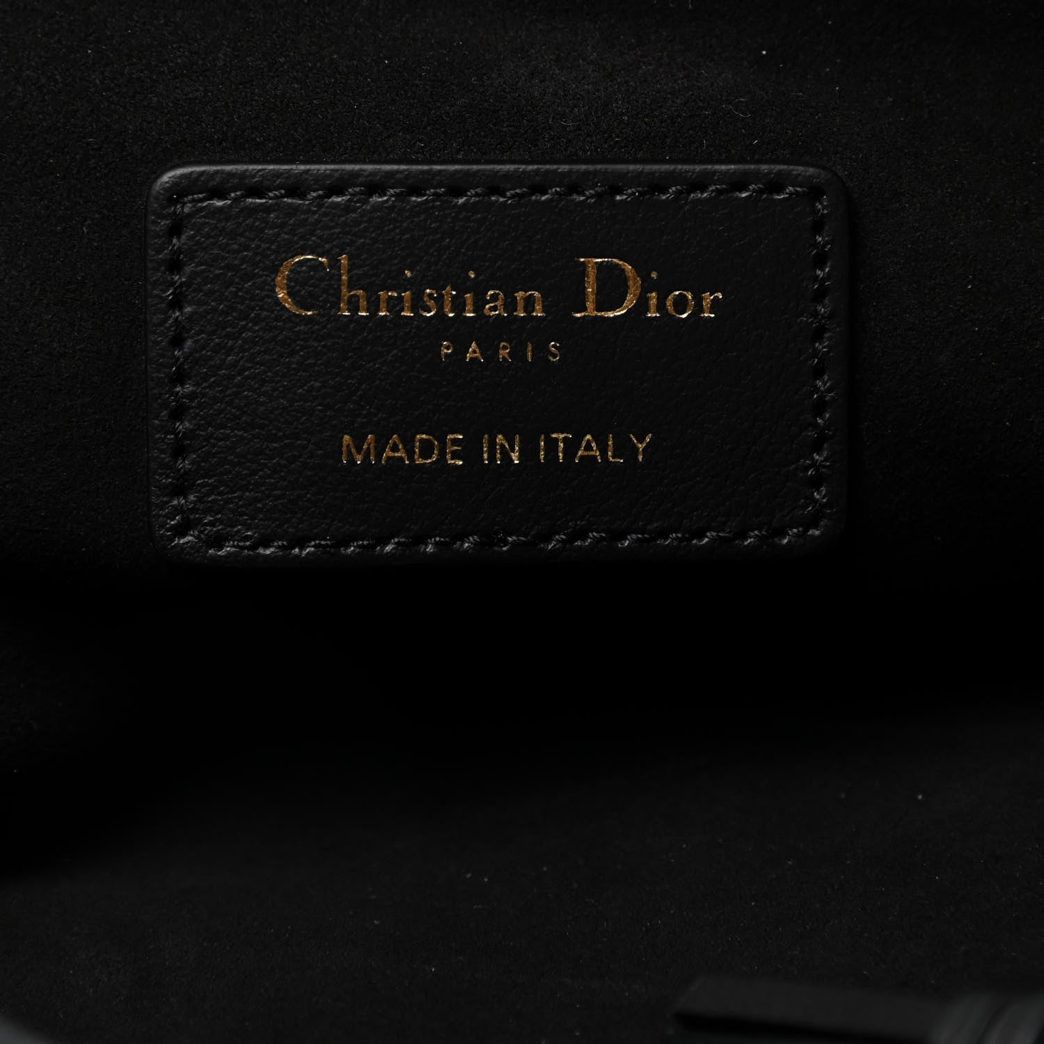 Christian Dior Calfskin Medium Diordouble Zip Pouch Black 6 of 8