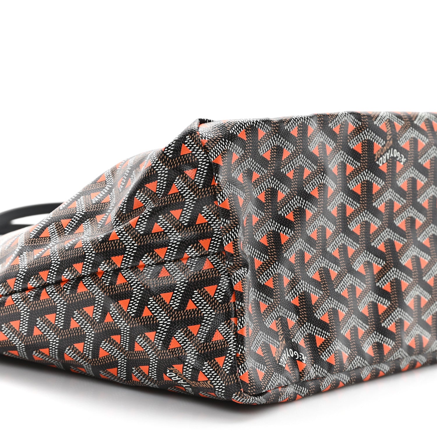 Goyard Goyardine Saint Louis Claire Voie PM Black Orange 10 of 11