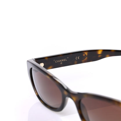 Chanel Rectangle Sunglasses 71280 Dark Tortoise Brown 5 of 8
