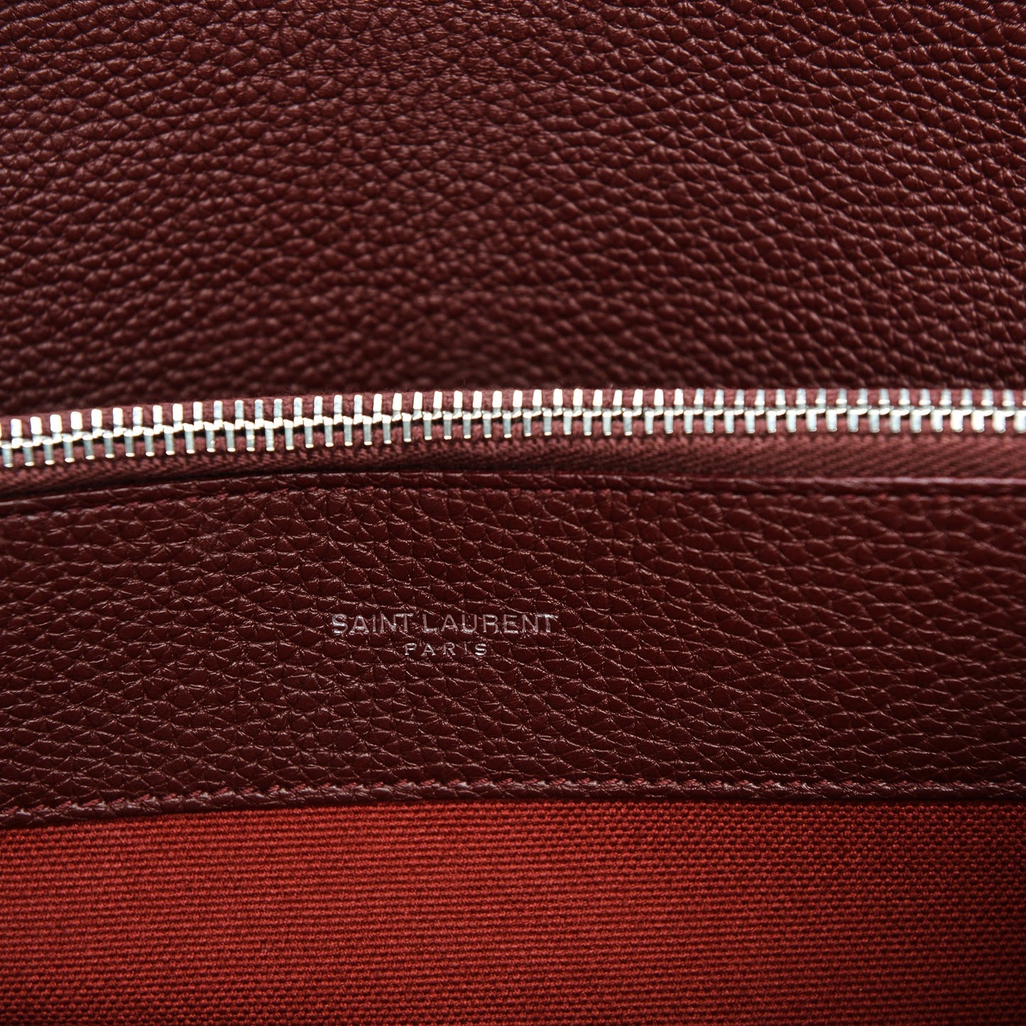 Grained Calfskin Small Supple Sac De Jour Dark Pallisandre
