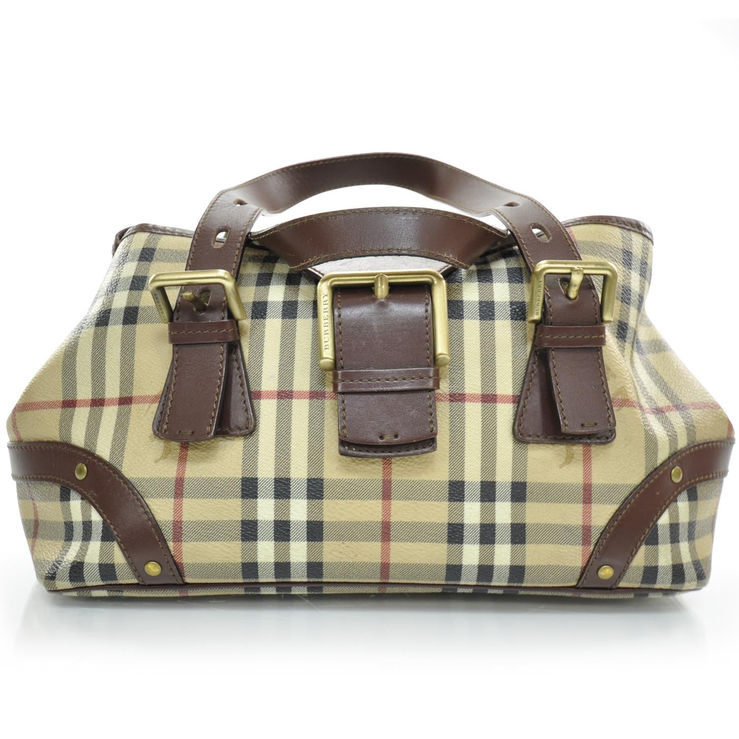 Burberry Haymarket Check Satchel 1 of 9