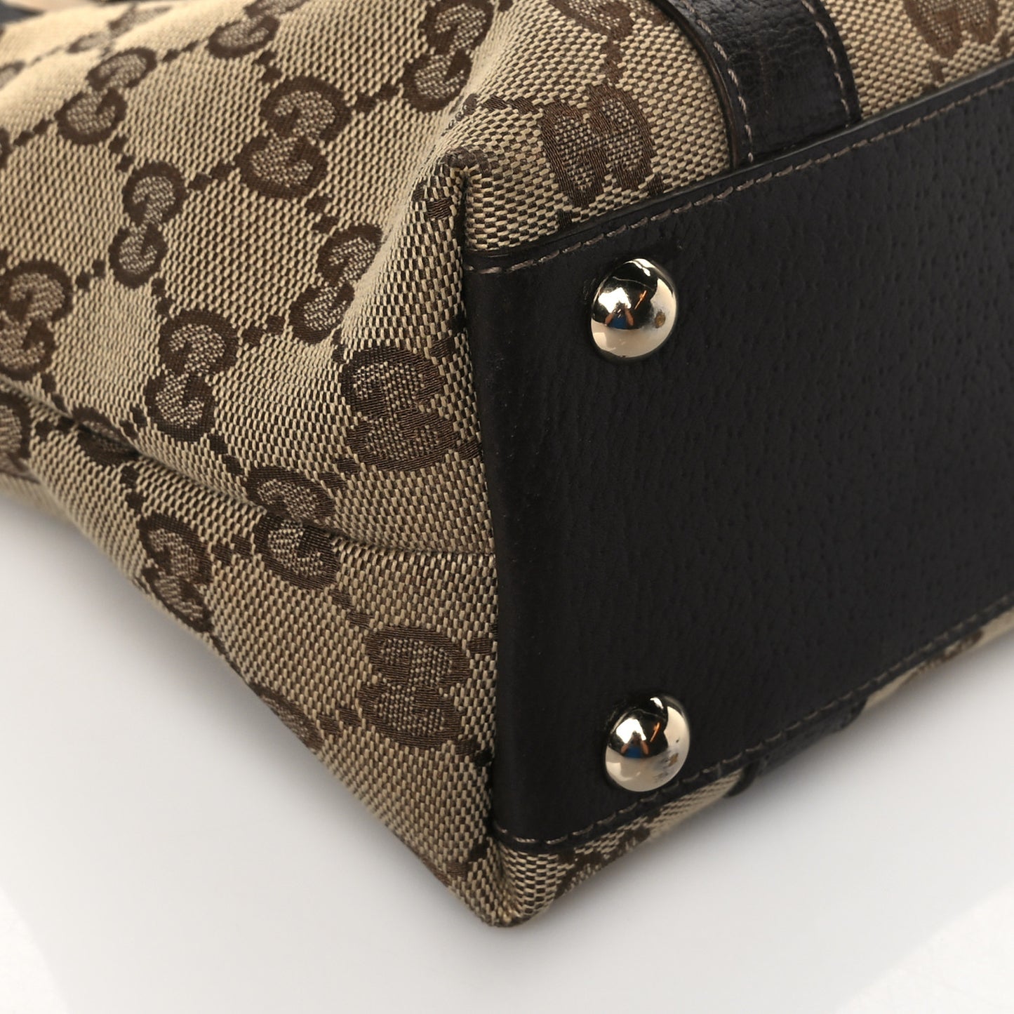 Monogram Small Abbey Tote Dark Brown