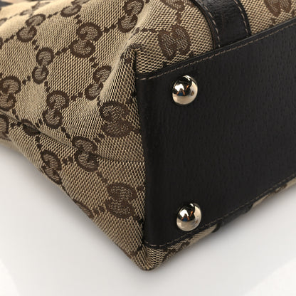 Gucci Monogram Small Abbey Tote Dark Brown 9 of 10