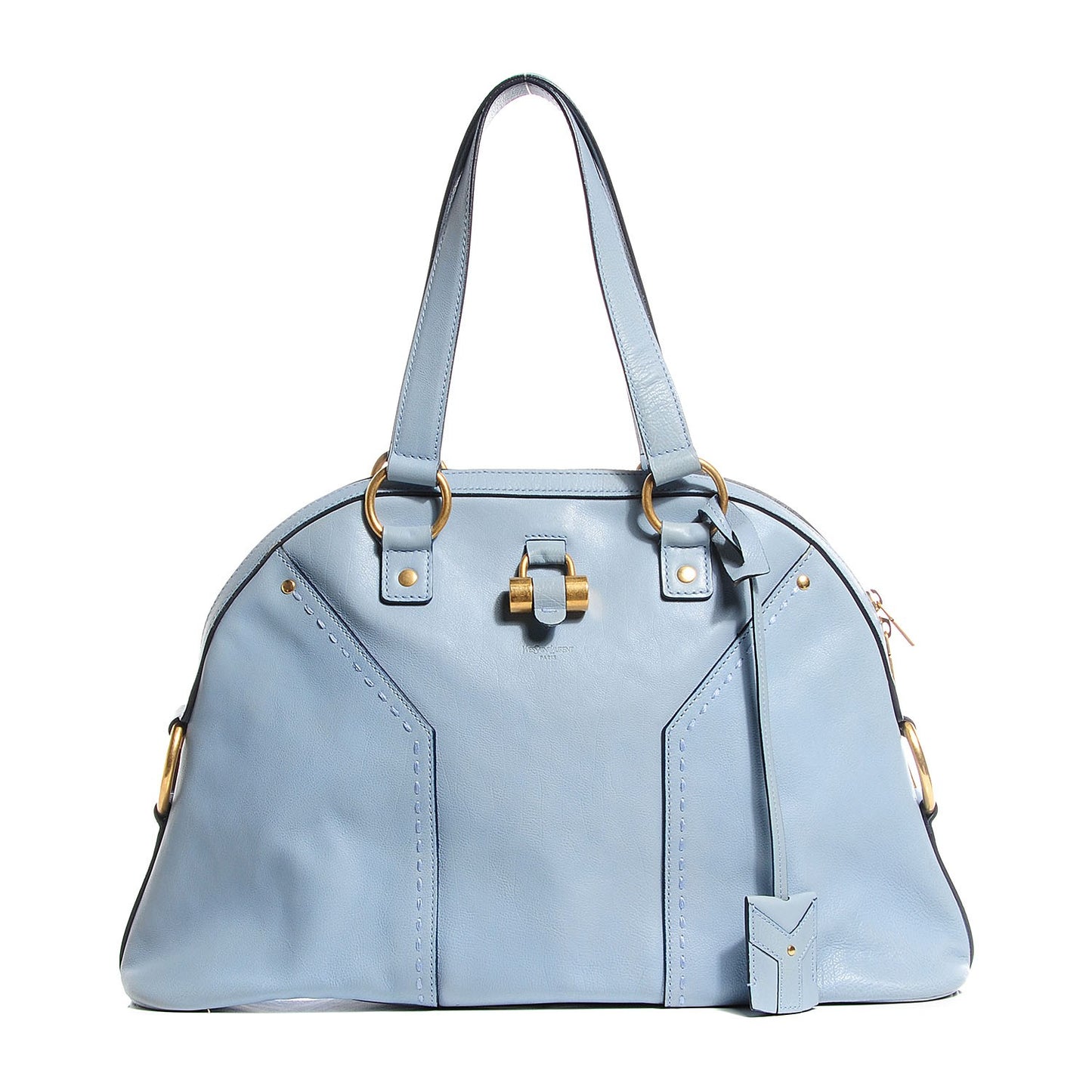 Calfskin Large Muse Light Blue