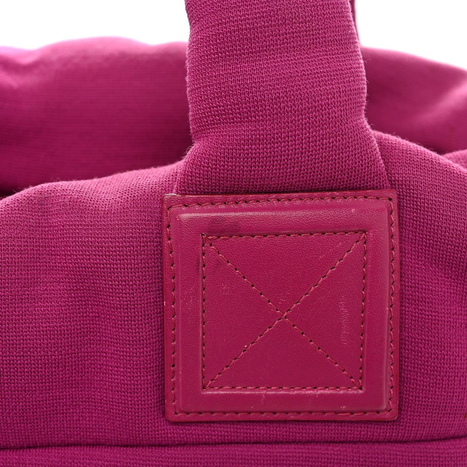 Chanel Lambskin Jersey Quilted Medium Coco Cocoon Reversible Tote Navy Fuchsia 18 of 19