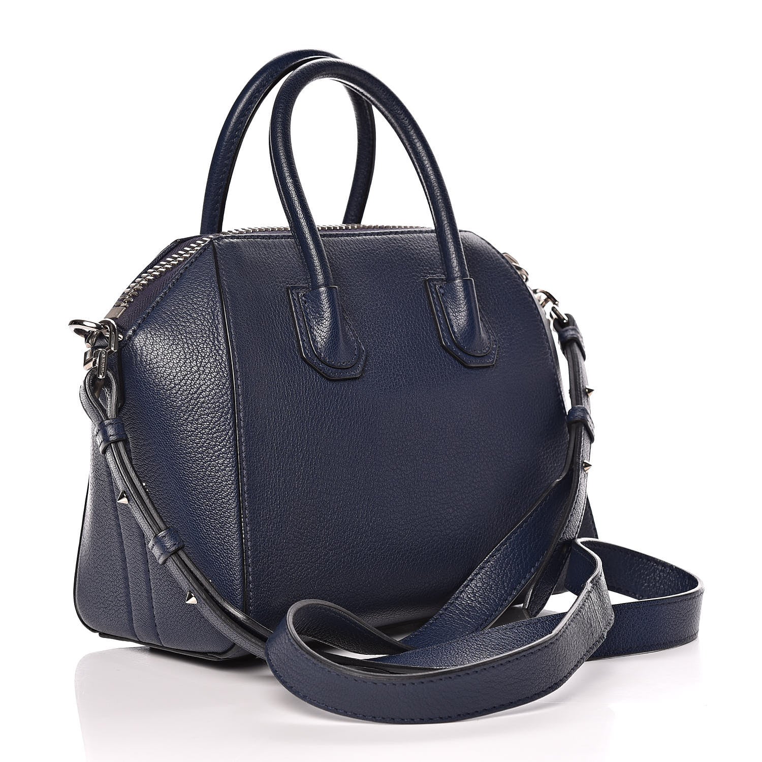 Givenchy Sugar Goatskin Mini Antigona Mineral Blue 3 of 9