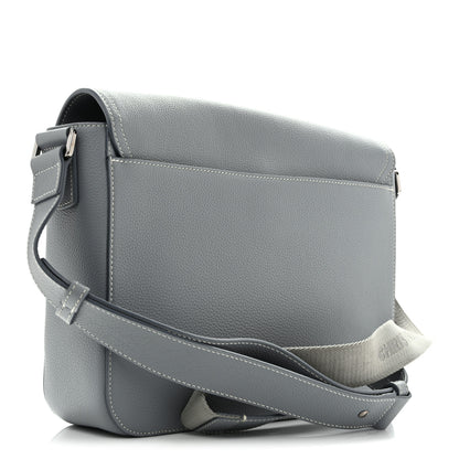 Christian Dior Grained Calfskin Large Saddle Messenger Bag Deep Grey 3 of 12