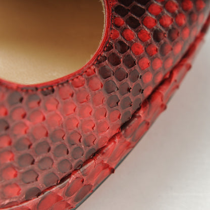 Christian Louboutin Python Horatio 120 Pumps 36 Red 7 of 7