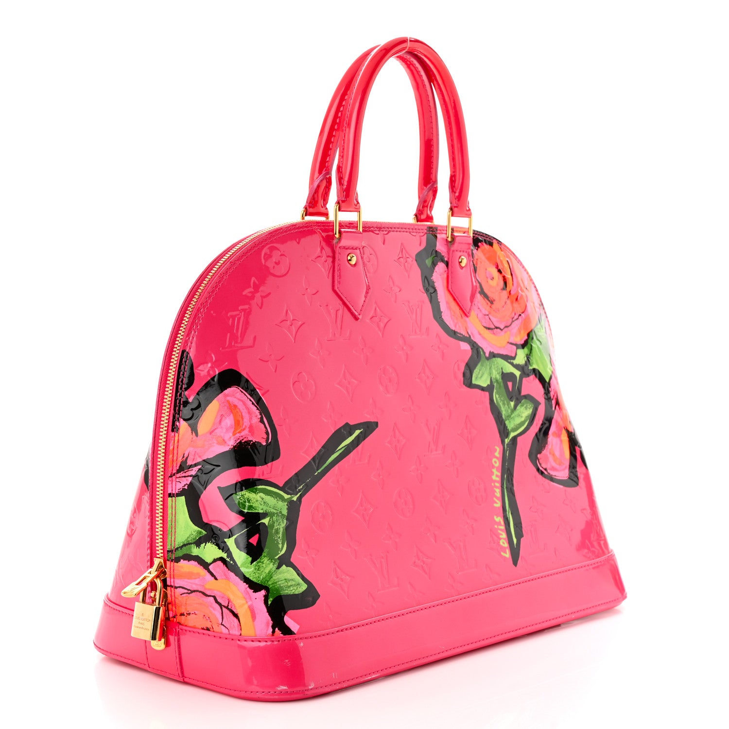 Louis Vuitton Vernis Roses Alma GM Rose Pop 3 of 14