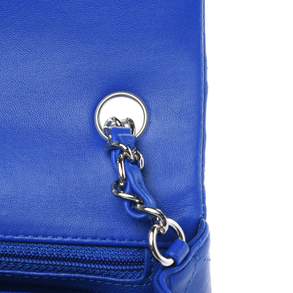 Chanel Lambskin Quilted Mini Rectangular Flap Royal Blue 10 of 11