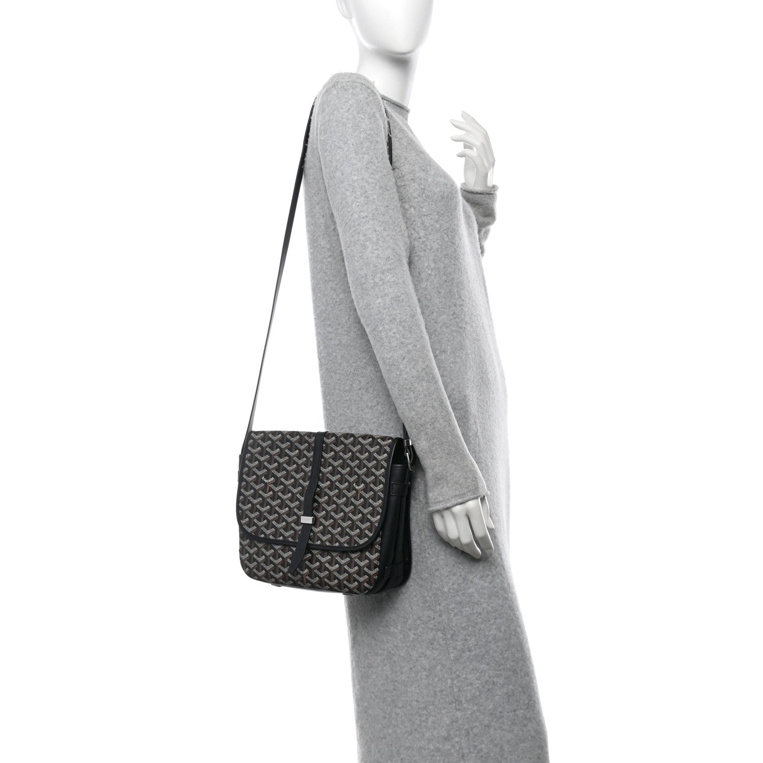 Goyard Goyardine Belvedere II MM Messenger Bag Black 2 of 10