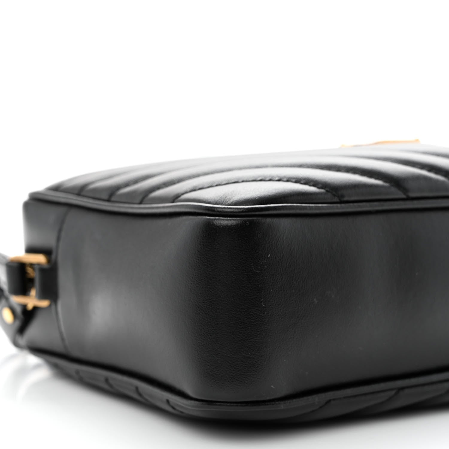 Saint Laurent Calfskin Matelasse Monogram Lou Camera Bag Black 9 of 10