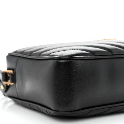 Saint Laurent Calfskin Matelasse Monogram Lou Camera Bag Black 9 of 10
