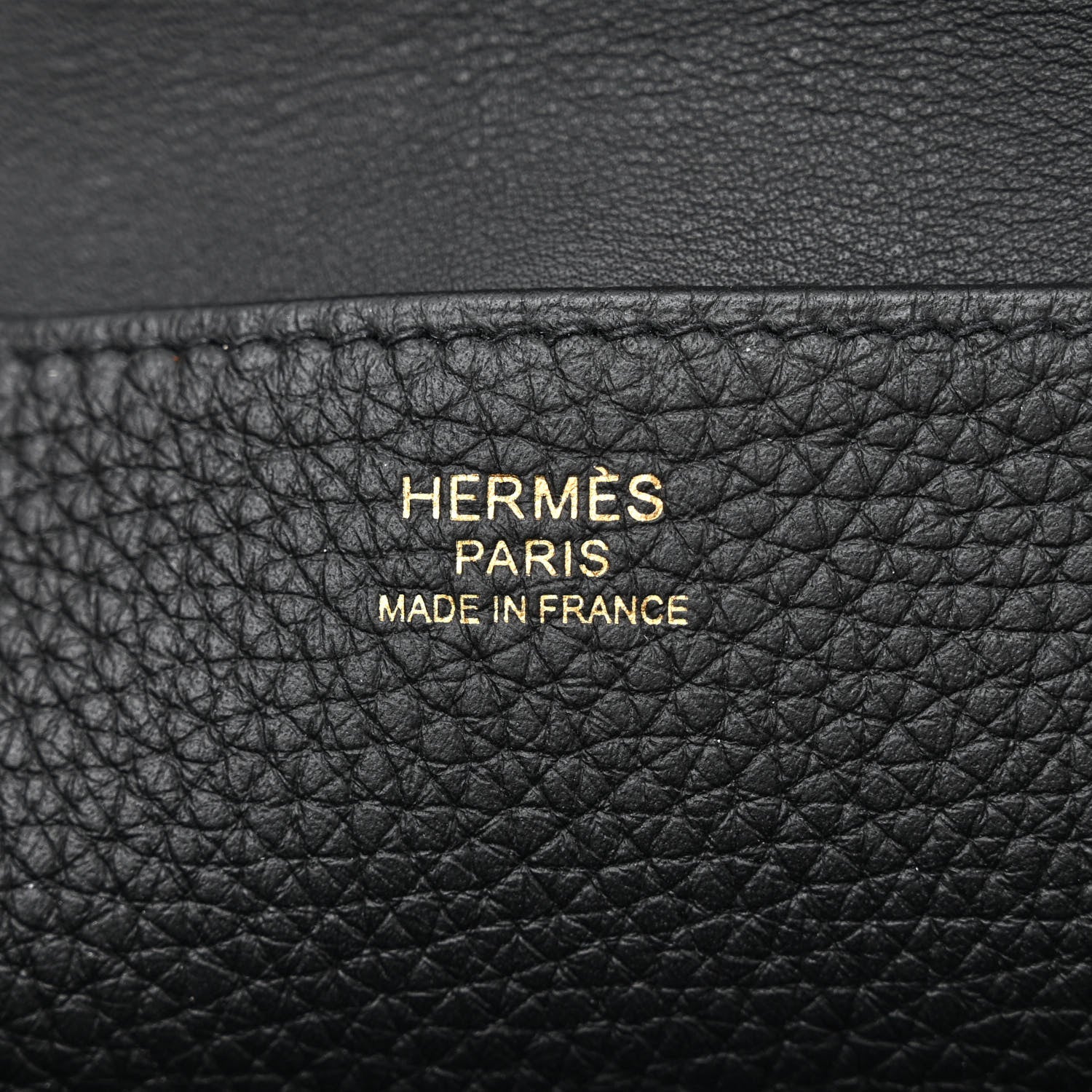 Hermes Taurillon Clemence Halzan 25 Black 7 of 11