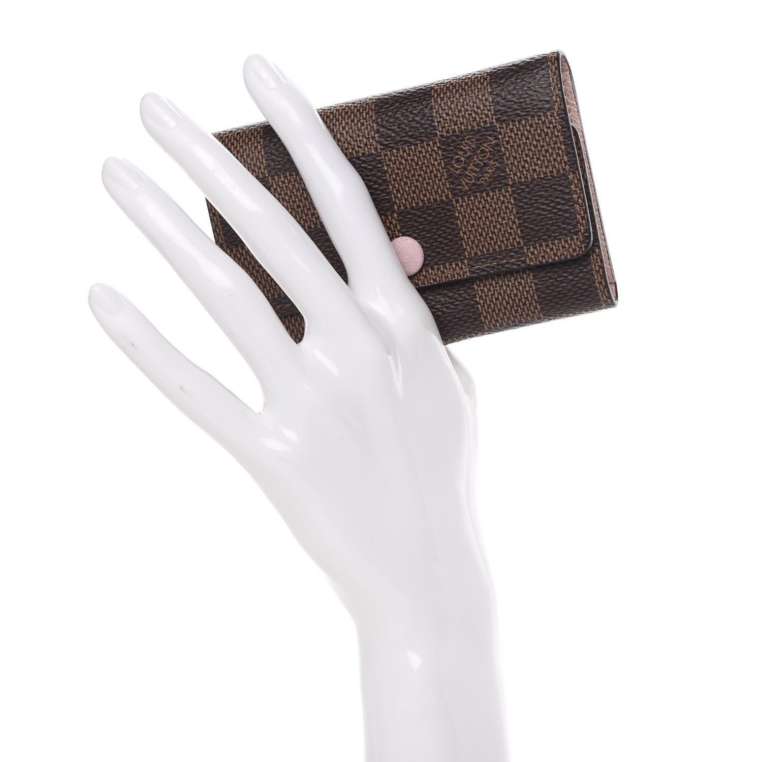 Louis Vuitton Damier Ebene Multicles 6 Key Holder Rose Ballerine 2 of 9