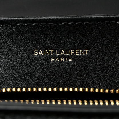 Saint Laurent Calfskin Y Quilted Monogram Small Loulou Chain Satchel Black 6 of 11