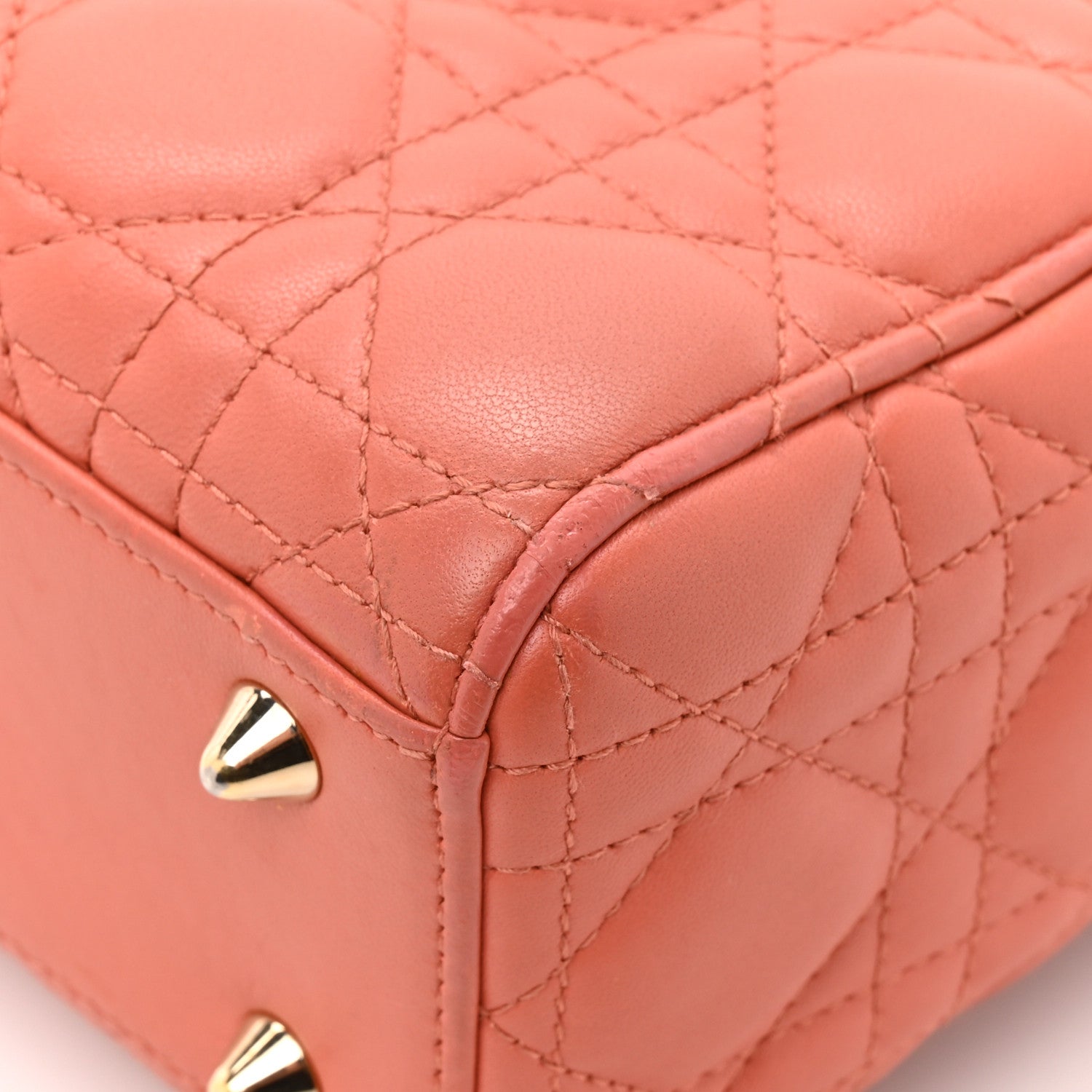 Christian Dior Lambskin Cannage Small My ABCDior Lady Dior Pink Honey 12 of 14