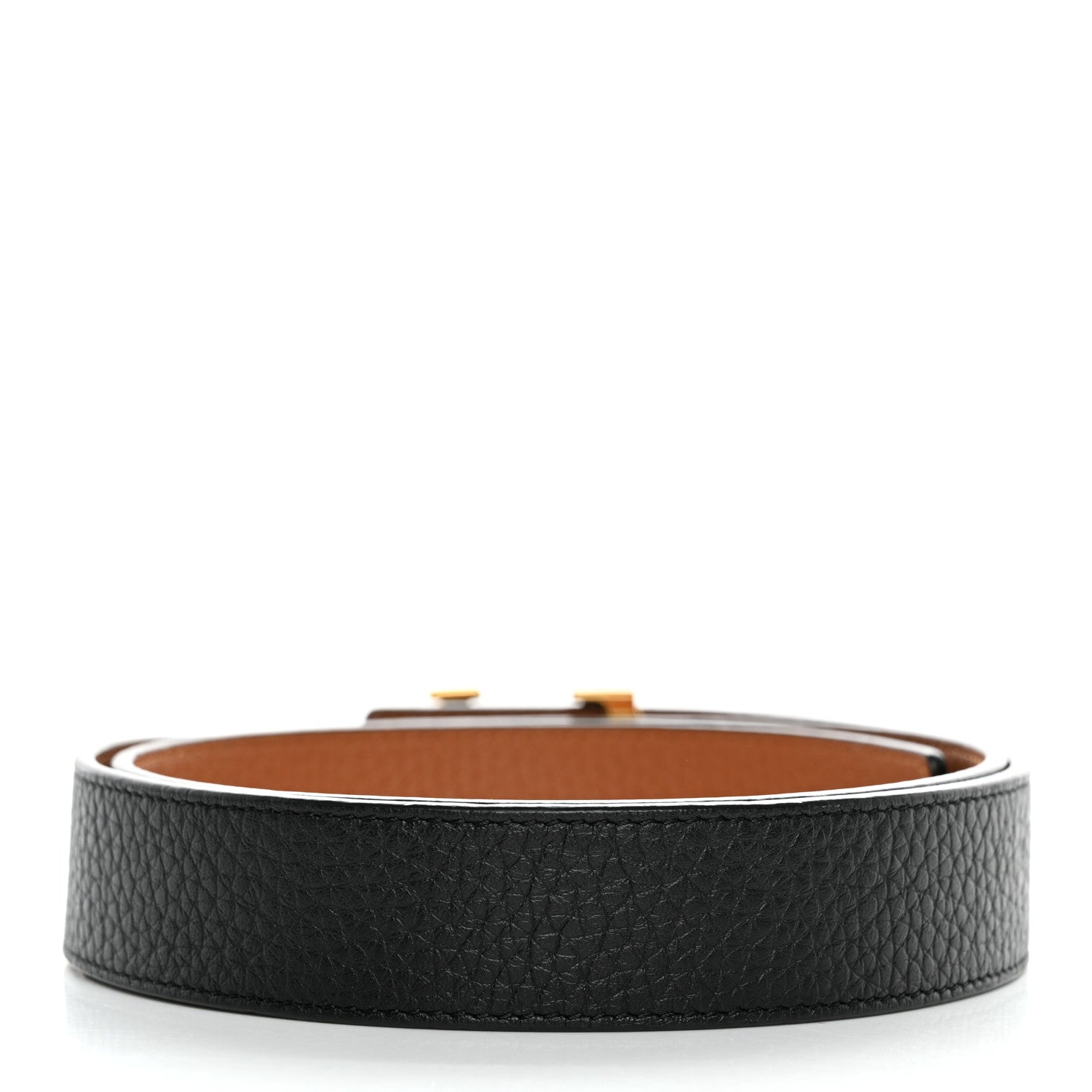 Louis Vuitton Taurillon Calfskin 30mm LV Initiales Reversible Belt 80/32 Black 2 of 6